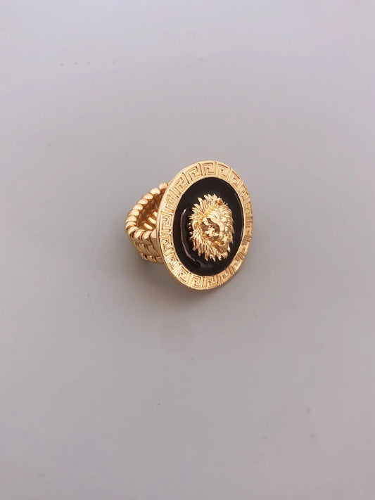 ALDO Jewelry Golden Adjustable Lione Head Ring