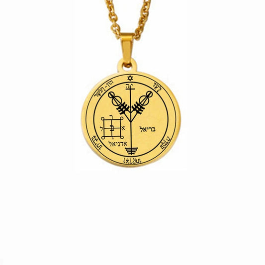 ALDO Jewelry King Solomon Seal Amulet Pendant Fourth Pentacle of Saturn To Acquire Riches and Honour