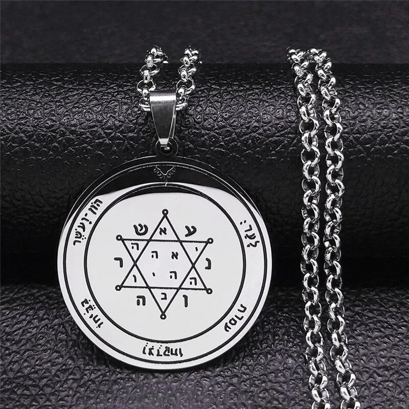 ALDO Jewelry King Solomon Talisman Seals Amulet Pentacle Pendant  for Acquiring Glory, Honors, Riches, and Tranquility of Mind