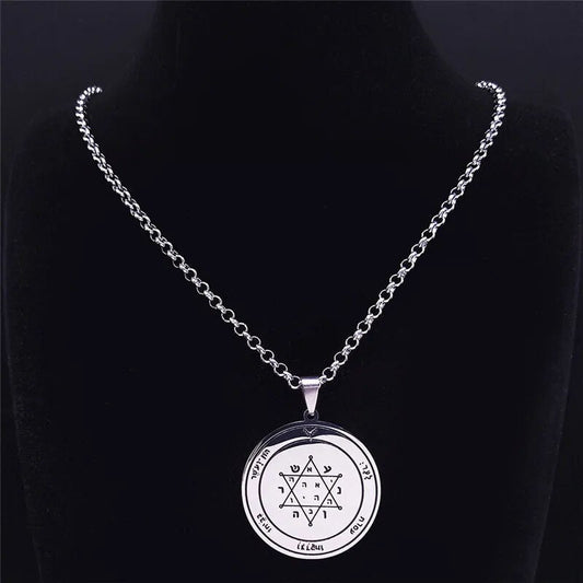ALDO Jewelry King Solomon Talisman Seals Amulet Pentacle Pendant  for Acquiring Glory, Honors, Riches, and Tranquility of Mind