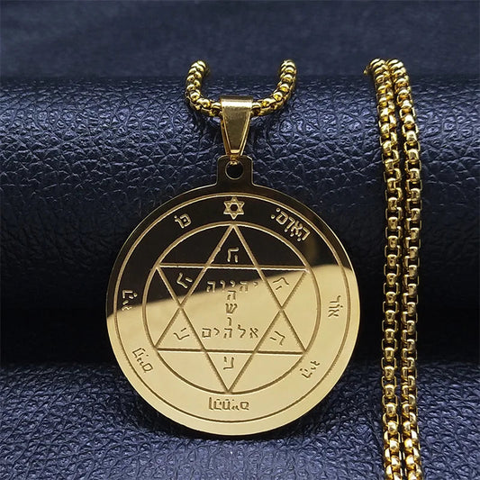 ALDO Jewelry King Solomon Talisman Seals Amulet Pentacle Pendant For Great Health  Love  Hapiness  Protection