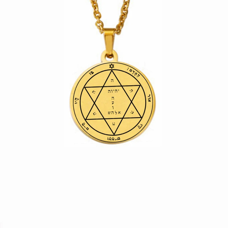 ALDO Jewelry King Solomon Talisman Seals Amulet Pentacle Pendant For Great Health  Love  Hapiness  Protection