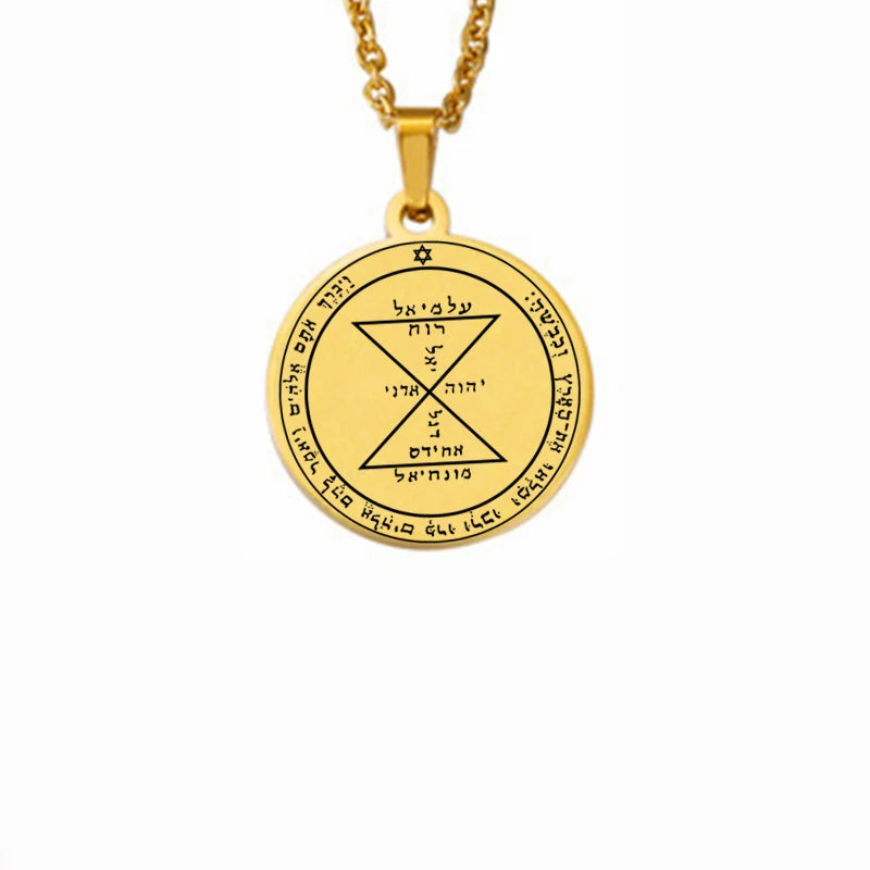 ALDO Jewelry King SolomonSeal of Matching Amulet Pentacle Pendant For Great Family Love Hapiness  Protection and Success