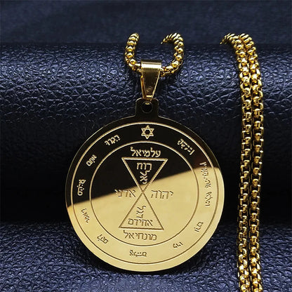 ALDO Jewelry King SolomonSeal of Matching Amulet Pentacle Pendant For Great Family Love Hapiness  Protection and Success