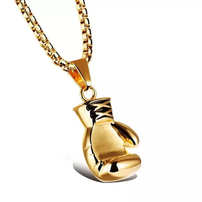 ALDO Jewelry Sport Fitness Boxing Gluves Pendant Necklace for Good Fortune,Victory and Safety for Man and Woman