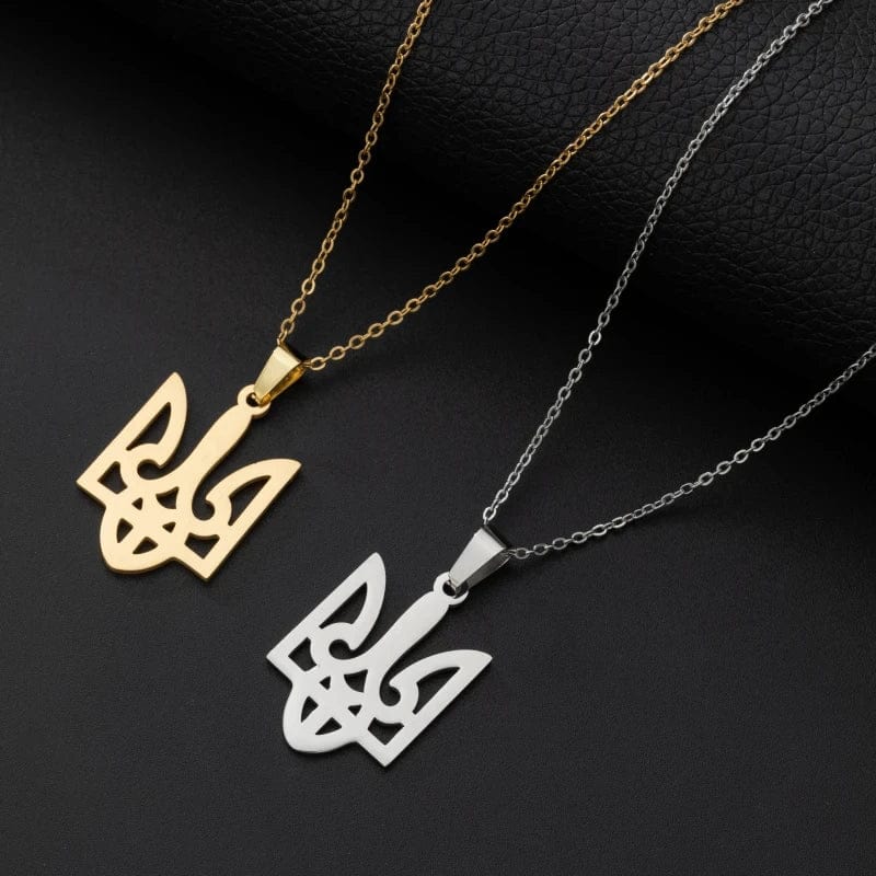 ALDO Jewelry Ukrainien National Symbol Slava Ukraine Pendant Necklace for Men  amd Woman