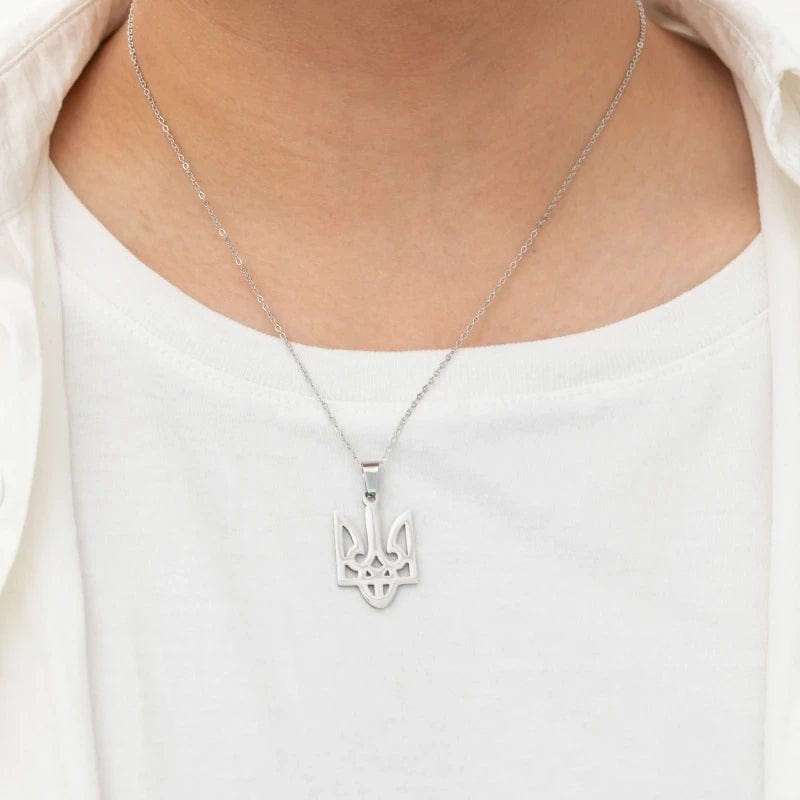 ALDO Jewelry Ukrainien National Symbol Slava Ukraine Pendant Necklace for Men  amd Woman