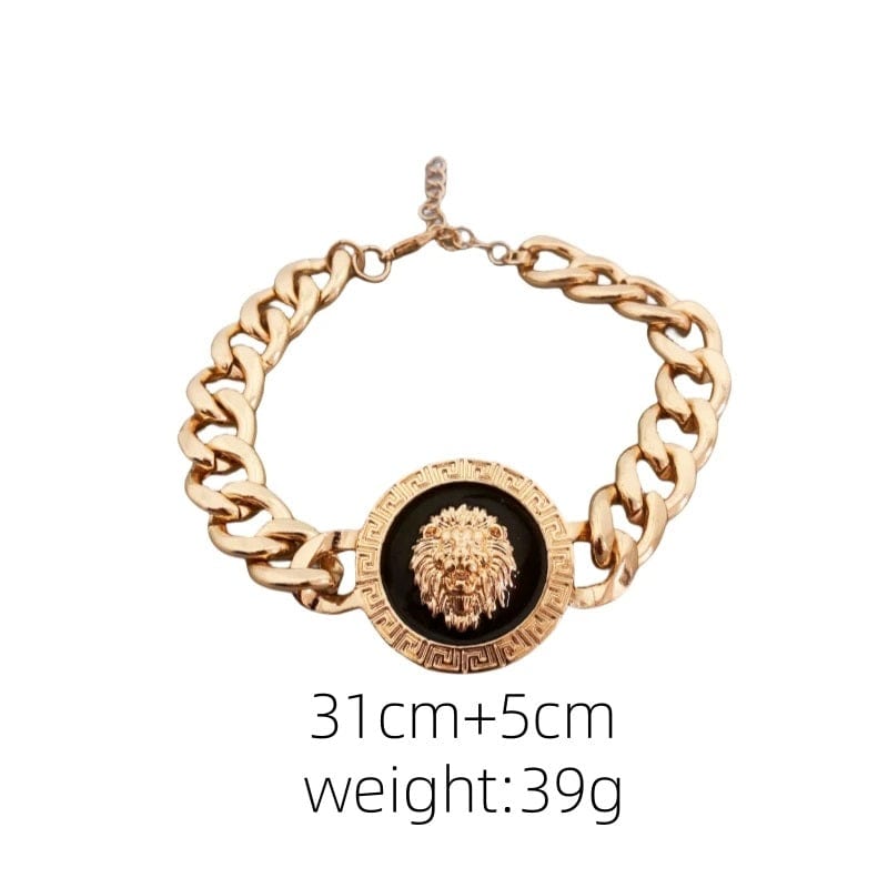 ALDO Jewelry Unique Gold Plated Lion Head Braided Bracelet for Men and Women Amulet  for Woman