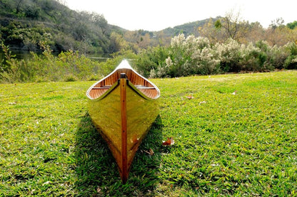 ALDO Kayaking, Canoeing & Rafting>Canoes L: 187.5 W: 31.5 H: 24 Inches / NEW / wood Real High Quality Canadian Cedar Canoe With Ribs 16 feet