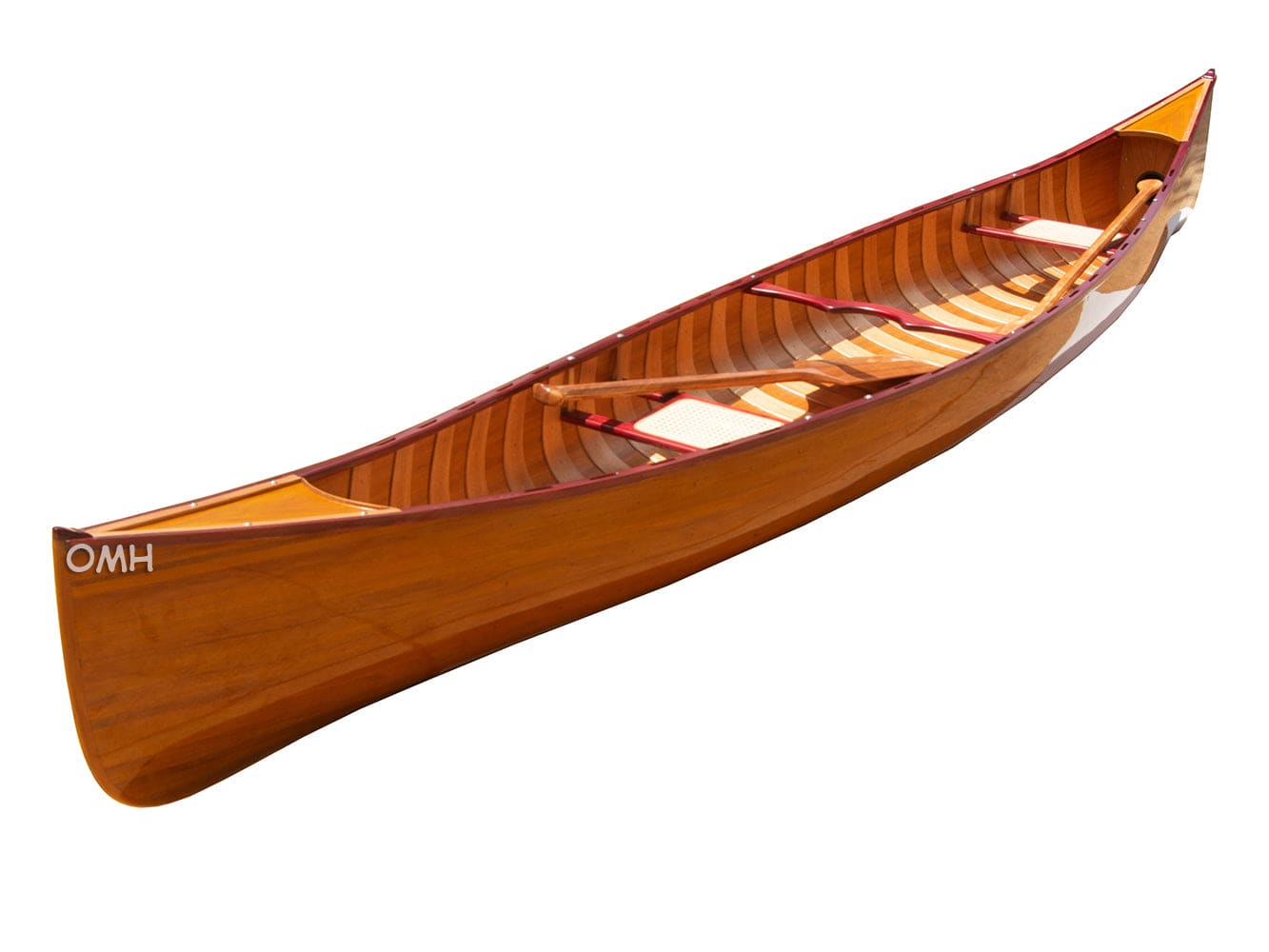 ALDO Kayaking, Canoeing & Rafting>Canoes L: 187.5 W: 31.5 H: 24 Inches / NEW / wood Real High Quality Canadian Cedar Canoe With Ribs
