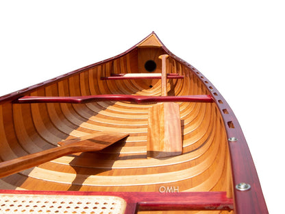 ALDO Kayaking, Canoeing & Rafting>Canoes L: 187.5 W: 31.5 H: 24 Inches / NEW / wood Real High Quality Canadian Cedar Canoe With Ribs