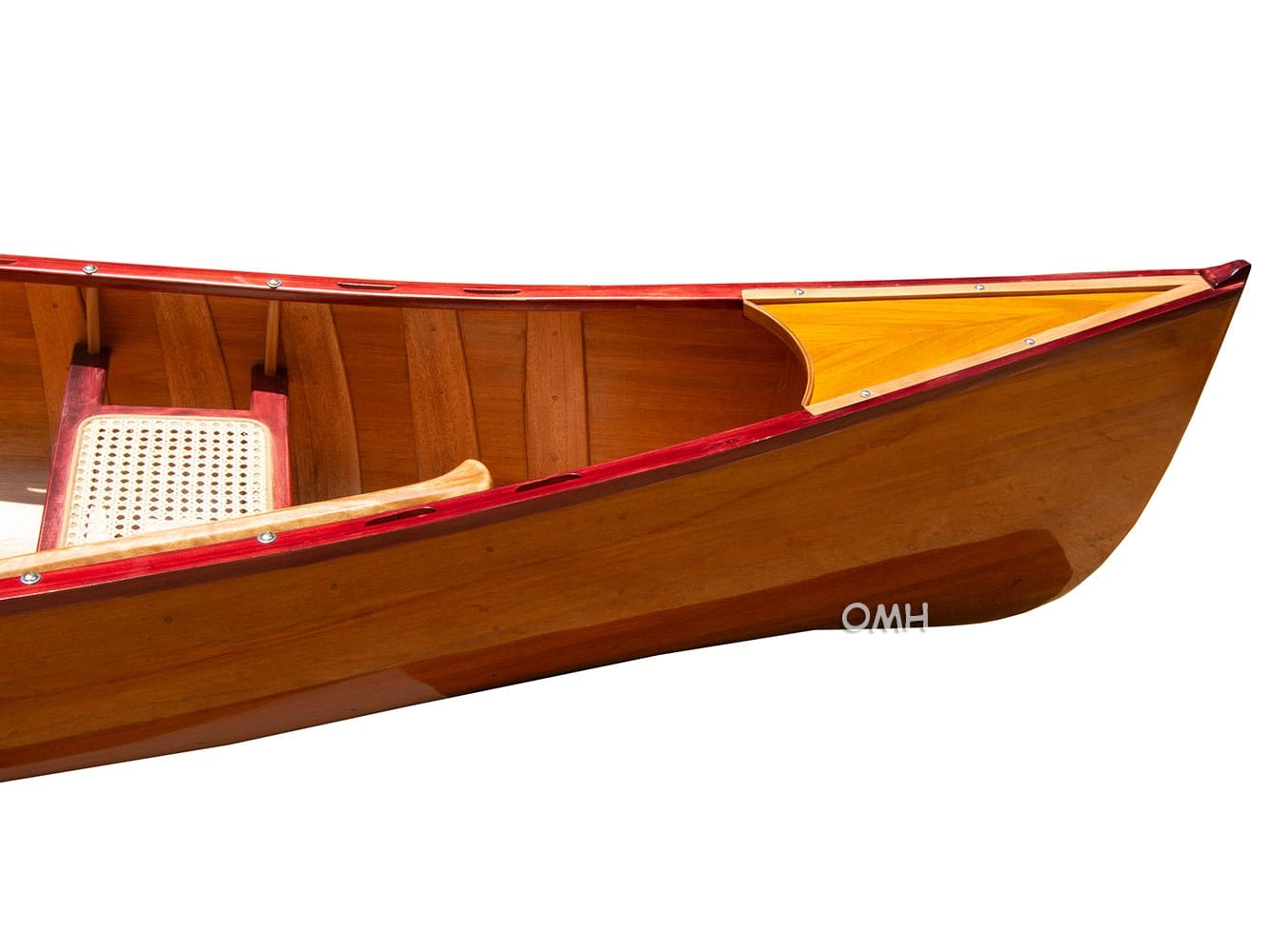 ALDO Kayaking, Canoeing & Rafting>Canoes L: 187.5 W: 31.5 H: 24 Inches / NEW / wood Real High Quality Canadian Cedar Canoe With Ribs