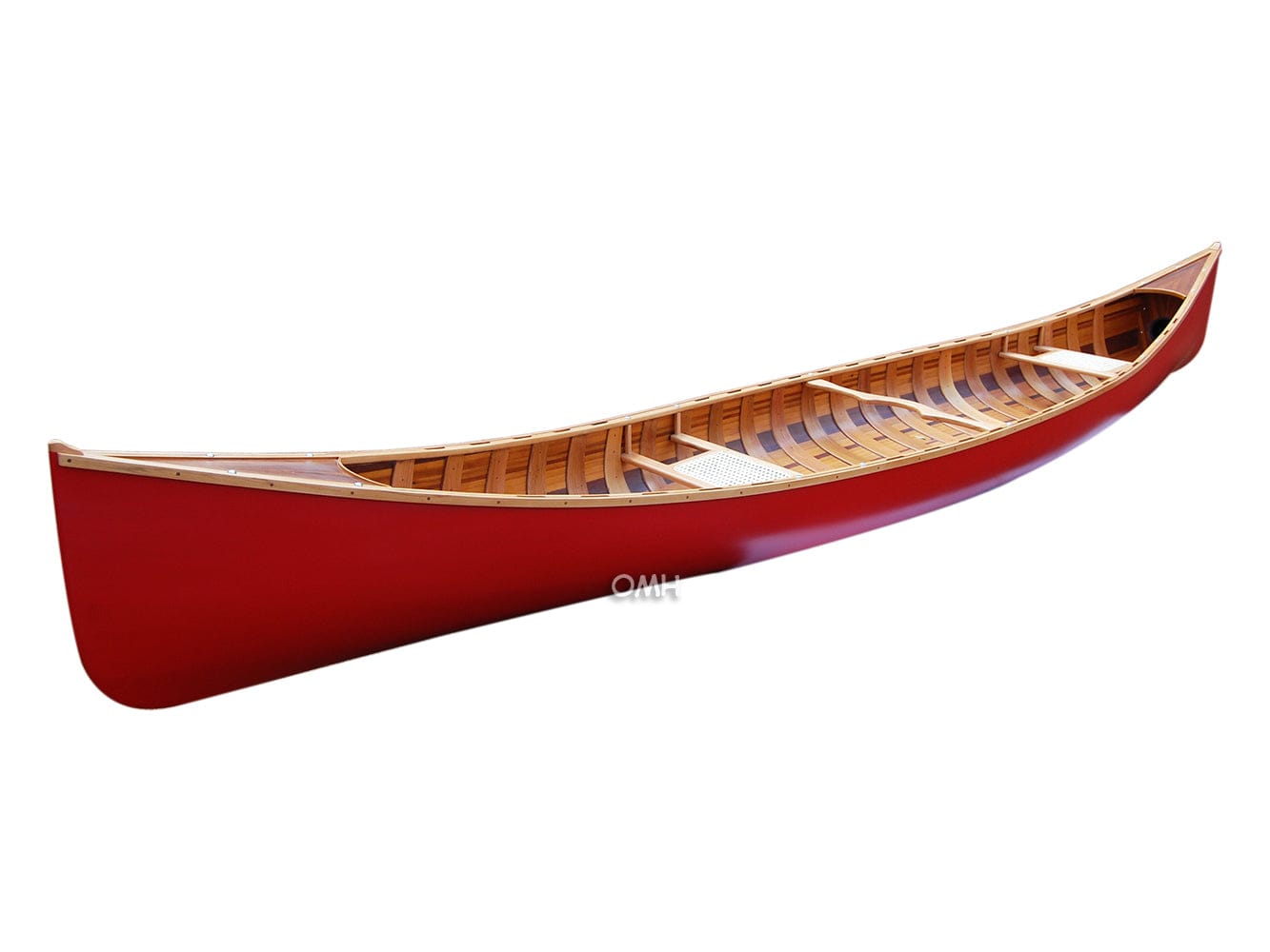 ALDO Kayaking, Canoeing & Rafting>Canoes L: 187.5 W: 31.5 H: 24 Inches / NEW / wood Real High Quality  Red Wood Cedar Canoe 16 Ft With Ribs
