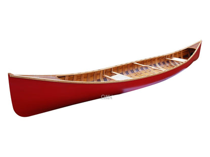 ALDO Kayaking, Canoeing & Rafting>Canoes L: 187.5 W: 31.5 H: 24 Inches / NEW / wood Real High Quality  Red Wood Cedar Canoe 16 Ft With Ribs