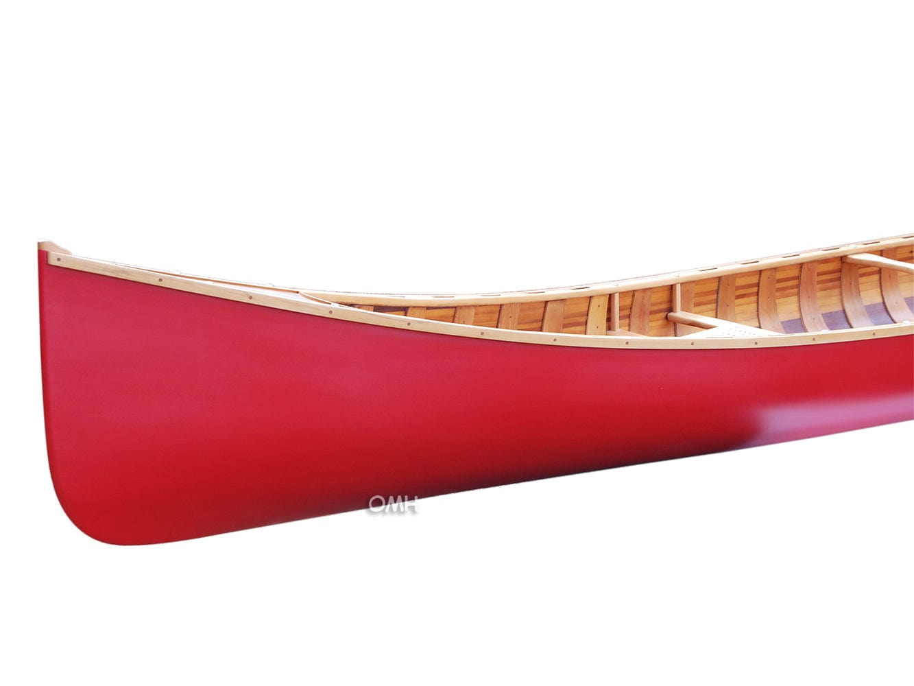 ALDO Kayaking, Canoeing & Rafting>Canoes L: 187.5 W: 31.5 H: 24 Inches / NEW / wood Real High Quality  Red Wood Cedar Canoe 16 Ft With Ribs