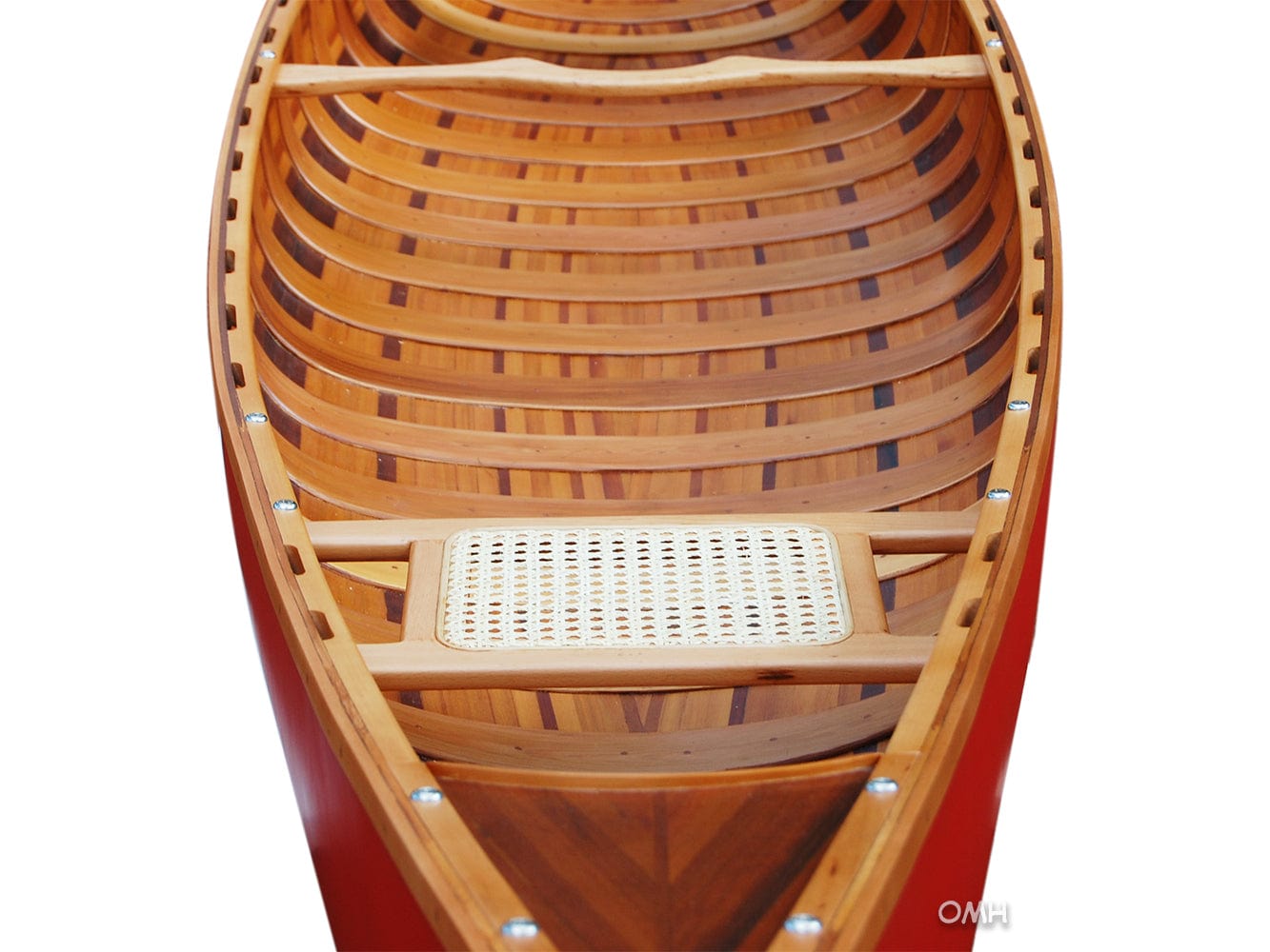 ALDO Kayaking, Canoeing & Rafting>Canoes L: 187.5 W: 31.5 H: 24 Inches / NEW / wood Real High Quality  Red Wood Cedar Canoe 16 Ft With Ribs