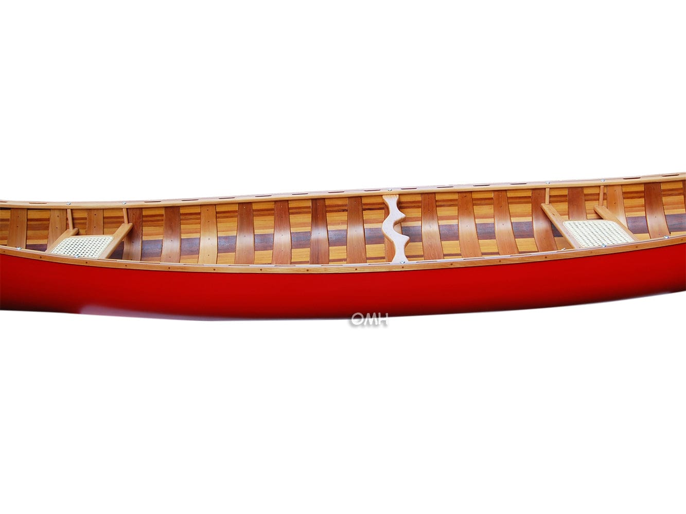 ALDO Kayaking, Canoeing & Rafting>Canoes L: 187.5 W: 31.5 H: 24 Inches / NEW / wood Real High Quality  Red Wood Cedar Canoe 16 Ft With Ribs