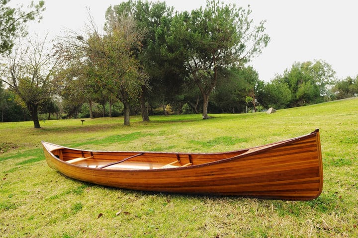 ALDO Kayaking, Canoeing & Rafting>Canoes L: 216 W: 35.5 H: 27 Inches / NEW / wood Real High Quality Canadian Cedar Canoe 18 feet