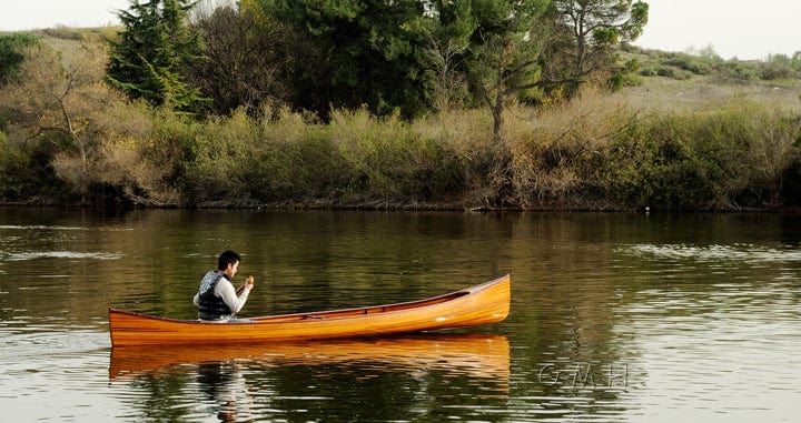 ALDO Kayaking, Canoeing & Rafting>Canoes L: 216 W: 35.5 H: 27 Inches / NEW / wood Real High Quality Canadian Cedar Canoe 18 feet