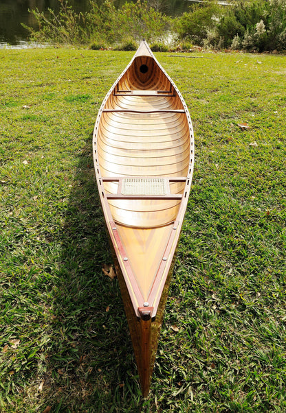 ALDO Kayaking, Canoeing & Rafting>Canoes L: 216 W: 35.5 H: 27 Inches / NEW / wood Real High Quality Canadian Cedar Canoe  With Ribs18 feet