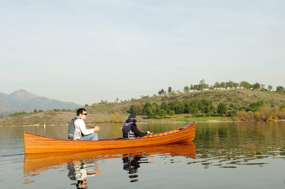 ALDO Kayaking, Canoeing & Rafting>Canoes L: 216 W: 35.5 H: 27 Inches / NEW / wood Real High Quality Canadian Cedar Canoe  With Ribs18 feet