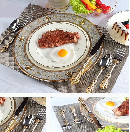 ALDO Kitchen & Dining / Tableware / 5-piece Set of 304 Stainless Steel Cutlery Silverware Set