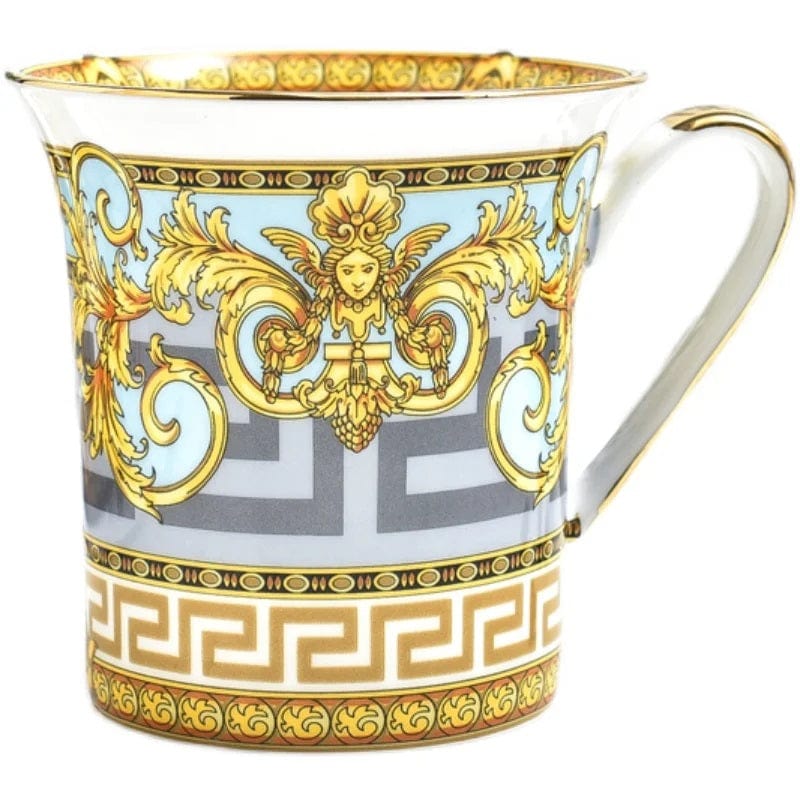 ALDO ‎> Kitchen & Dining > Tableware > Dinnerware 1 / porcelain / new Versace Style Luxury  Classic  Coffee and Tea Ceramic 24 karat Gold Plated Mugs
