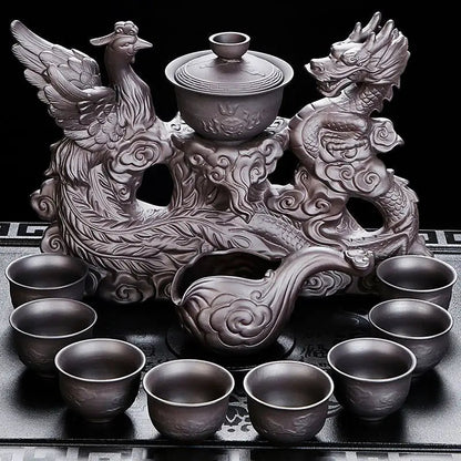 ALDO ‎> Kitchen & Dining > Tableware > Dinnerware High-end Kung Fu Tea Set Luxury Bone China Tea Pot Teacup Tea Accessories