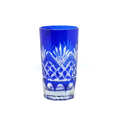 ALDO Kitchen & Dining > Tableware > Drinkware 1 PC Blue Muticolor New Bohemian Czech Handmade High Quality Hand Cut Crystal Glasses for Champagne,Whiskey, Wine, Cocktails,Whiskey, Vodka, Sake