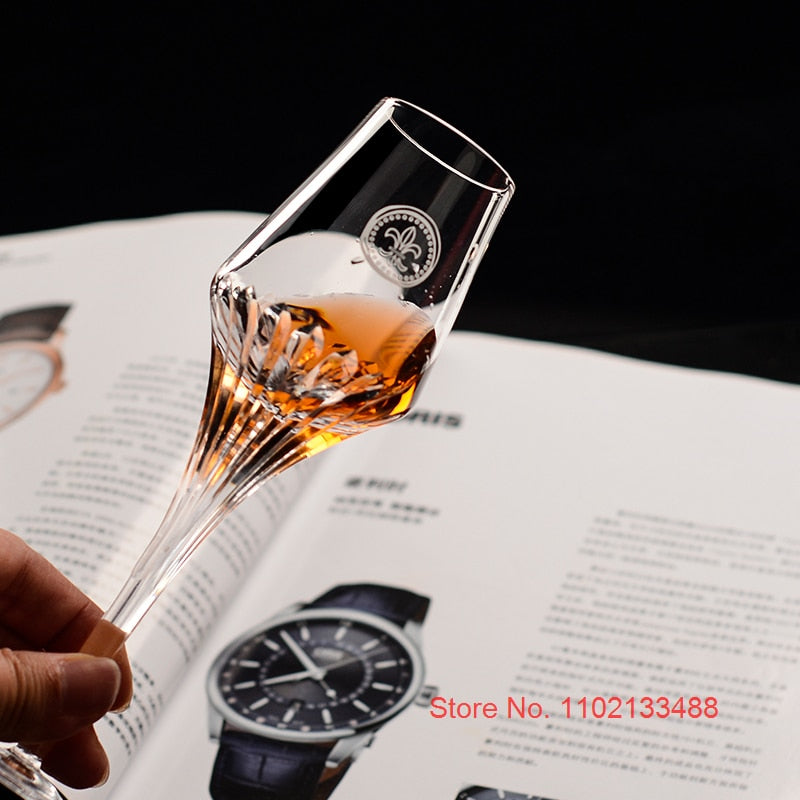 ALDO Kitchen & Dining > Tableware > Drinkware Custom Made King Louis XIII With Royal lily Monogram Wedding Led Free Crystal Champagne Wine Whiskey Glasses