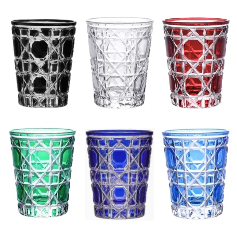 ALDO Kitchen & Dining > Tableware > Drinkware Muticolor  New Style Crystal Glasses for Champagne,Whiskey, Wine, Cocktails,Whiskey, Vodka, Sake
