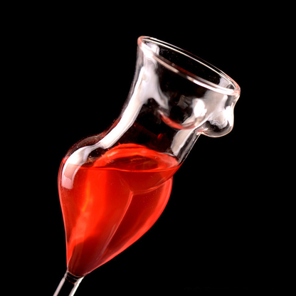 ALDO Kitchen & Dining > Tableware > Drinkware New / Lead free Crystal / 9"inch toll  x 2.5" inches wide Miss Wine Glass Female-shaped Glasses for Champagne,Whiskey, Wine, Cocktails,Glass, Goblet for Party Home Bar