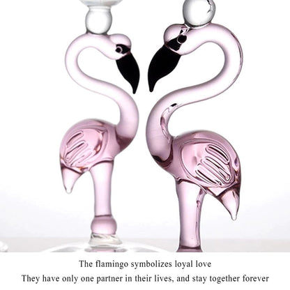 ALDO Kitchen & Dining > Tableware > Drinkware Pink Flamingo Fun Glasses for Martini, Wine, Cocktails, Beer ,Champagne Party and Home Bar