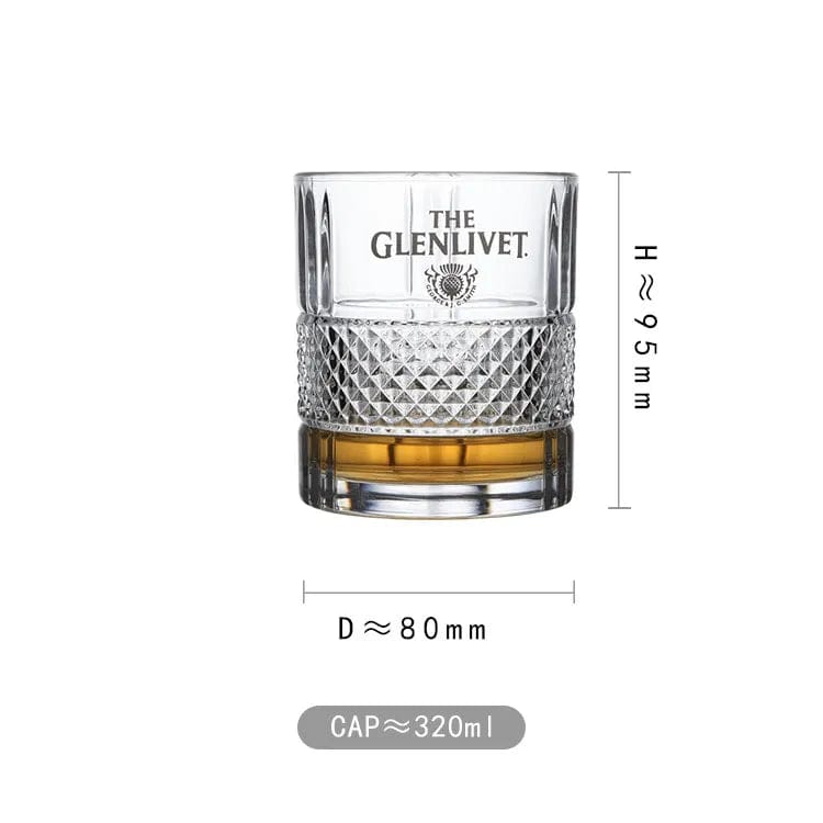 ALDO Kitchen & Dining > Tableware > Drinkware Private Collection Elegant Glenlivet Single Malt Scotch Whisky Lead-Free Crystal Glass