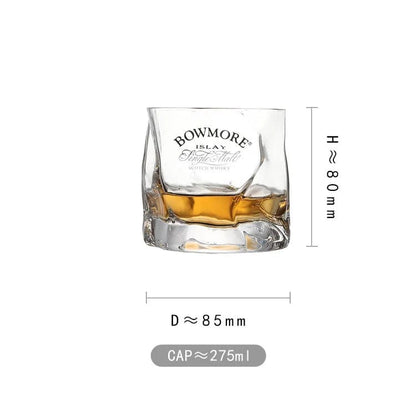ALDO Kitchen & Dining > Tableware > Drinkware Private Collection Elegant Old Fashioned Bowmore Single Malt Scotch Whisky Lead-Free Crystal Glass