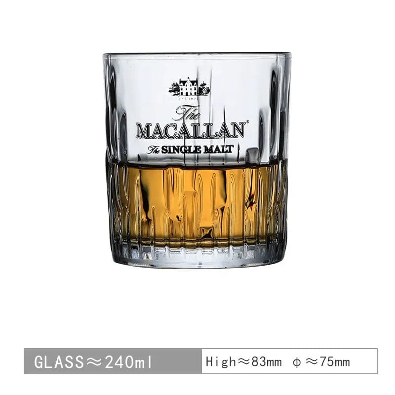 ALDO Kitchen & Dining > Tableware > Drinkware Private Collection New Macallan Signature Single Malt  Crystal Faceted  Whiskey Lead-Free Glasses