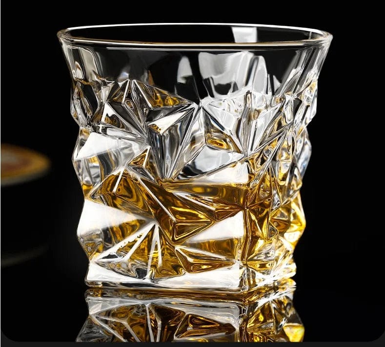 ALDO Kitchen & Dining > Tableware > Drinkware Private Collections Design Whiskey Brandy Crystal Diamond Cut Glass