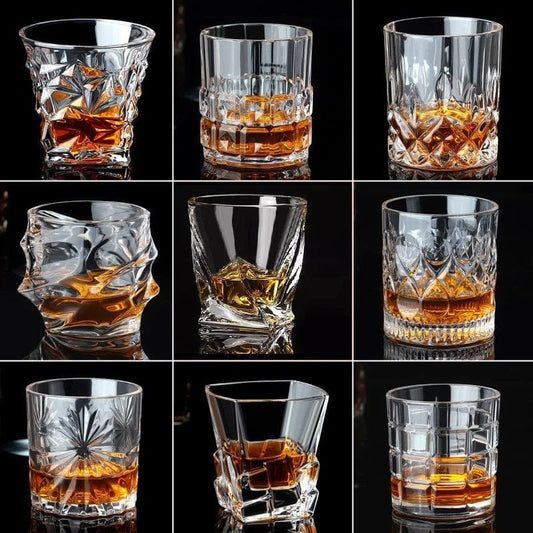 ALDO Kitchen & Dining > Tableware > Drinkware Private Collections Design Whiskey Brandy Crystal Diamond Cut Glass