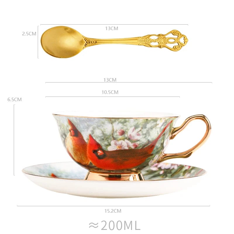 ALDO Kitchen & Dining > Tableware > Drinkware Royal Classic Luxury Premium English Afternoon Style Tea Cofee Sets For Two 24 K Gold Plated Bone China Porcelain