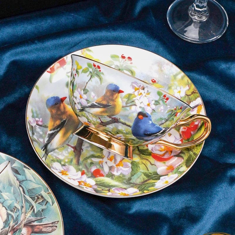 ALDO Kitchen & Dining > Tableware > Drinkware Royal Classic Luxury Premium English Afternoon Style Tea Cofee Sets For Two 24 K Gold Plated Bone China Porcelain