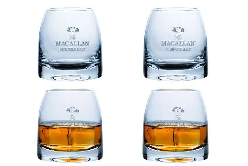 ALDO Kitchen & Dining > Tableware > Drinkware Set of Four Private Collection Macallan Whiskey Lead-Free Crystal Glass