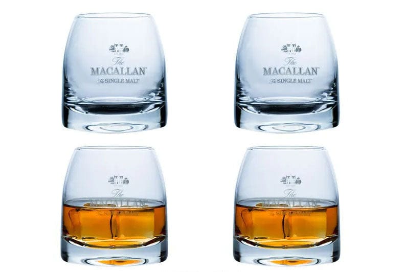 ALDO Kitchen & Dining > Tableware > Drinkware Set of Four Private Collection Macallan Whiskey Lead-Free Crystal Glass