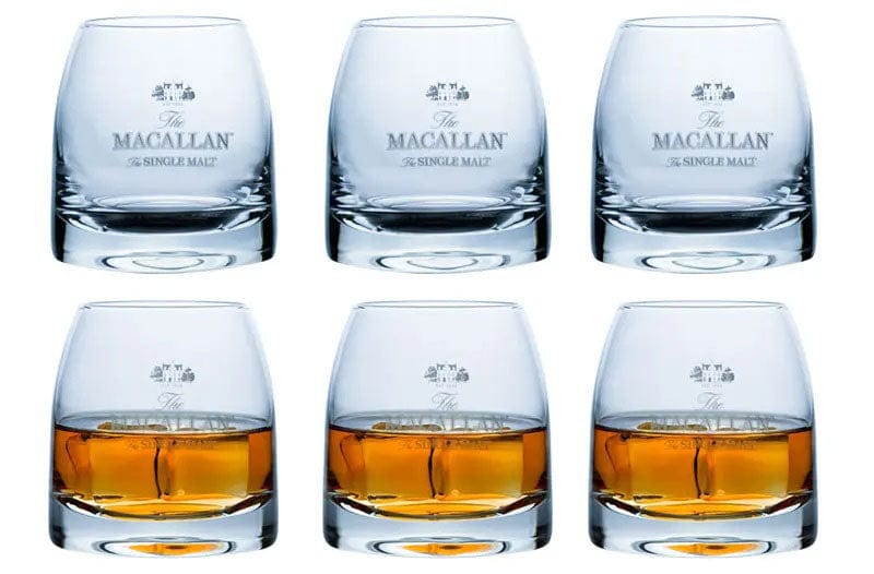 ALDO Kitchen & Dining > Tableware > Drinkware Set of Six Private Collection Macallan Whiskey Lead-Free Crystal Glass