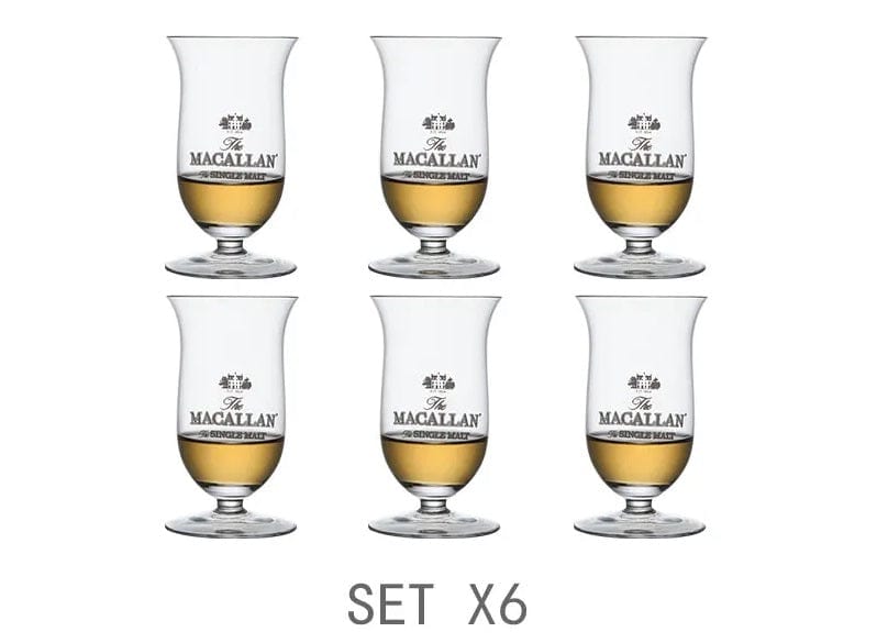 ALDO Kitchen & Dining > Tableware > Drinkware Set of Six Private Collection New Macallan Signature Single Malt  Tasting  Crystall  Whiskey Lead-Free Glasses