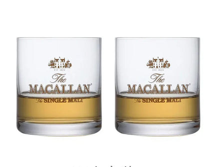 ALDO Kitchen & Dining > Tableware > Drinkware Set of Two Private Collection Macallan Signature Single Malt  Lover's Collection Copita Nosing Crystal Faceted  Whiskey Lead-Free Glasses