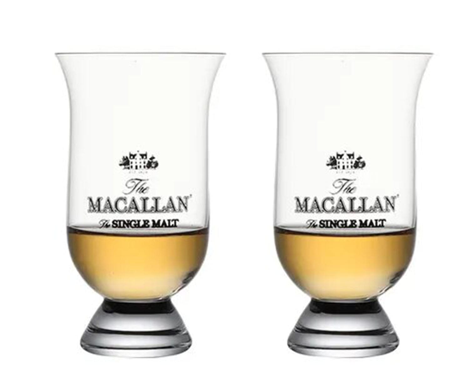 ALDO Kitchen & Dining > Tableware > Drinkware Set of Two Private Collection New Macallan Signature Single Malt  Snifters Crystal  Whiskey Lead-Free Glasses