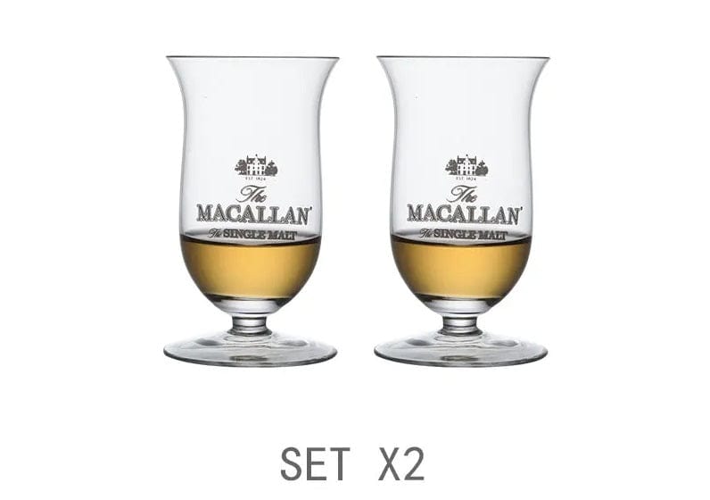 ALDO Kitchen & Dining > Tableware > Drinkware Set Of Two Private Collection New Macallan Signature Single Malt  Tasting  Crystall  Whiskey Lead-Free Glasses