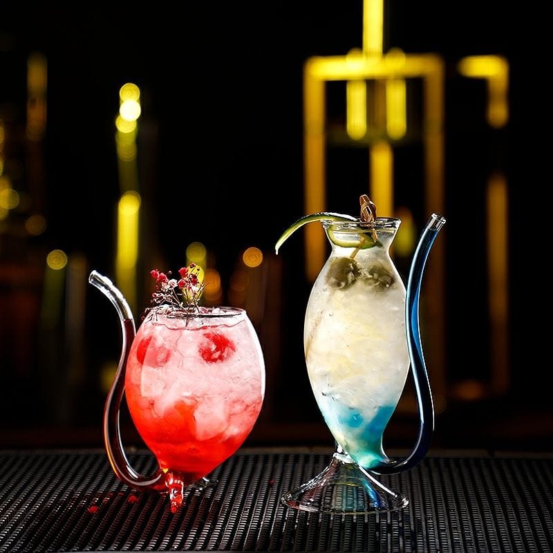 ALDO Kitchen & Dining > Tableware > Drinkware Vampire Fun Glass / Lead free Crystal / 12 cm toll  x 5.5 cm width Vampire Fun Glass for Martini, Cocktails, Beer ,Champagne Party and Home Bar