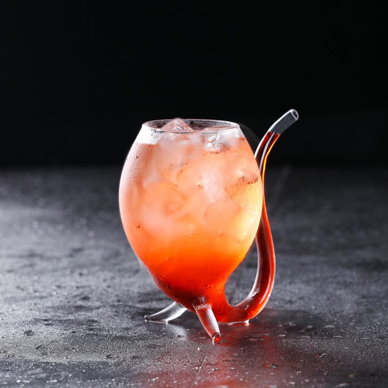 ALDO Kitchen & Dining > Tableware > Drinkware Vampire Fun Glass / Lead free Crystal / 12 cm toll  x 5.5 cm width Vampire Fun Glass for Martini, Cocktails, Beer ,Champagne Party and Home Bar