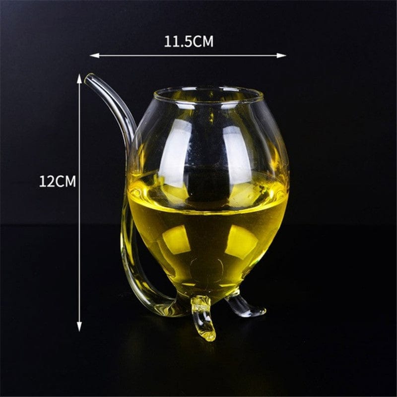 ALDO Kitchen & Dining > Tableware > Drinkware Vampire Fun Glass / Lead free Crystal / 12 cm toll  x 5.5 cm width Vampire Fun Glass for Martini, Cocktails, Beer ,Champagne Party and Home Bar